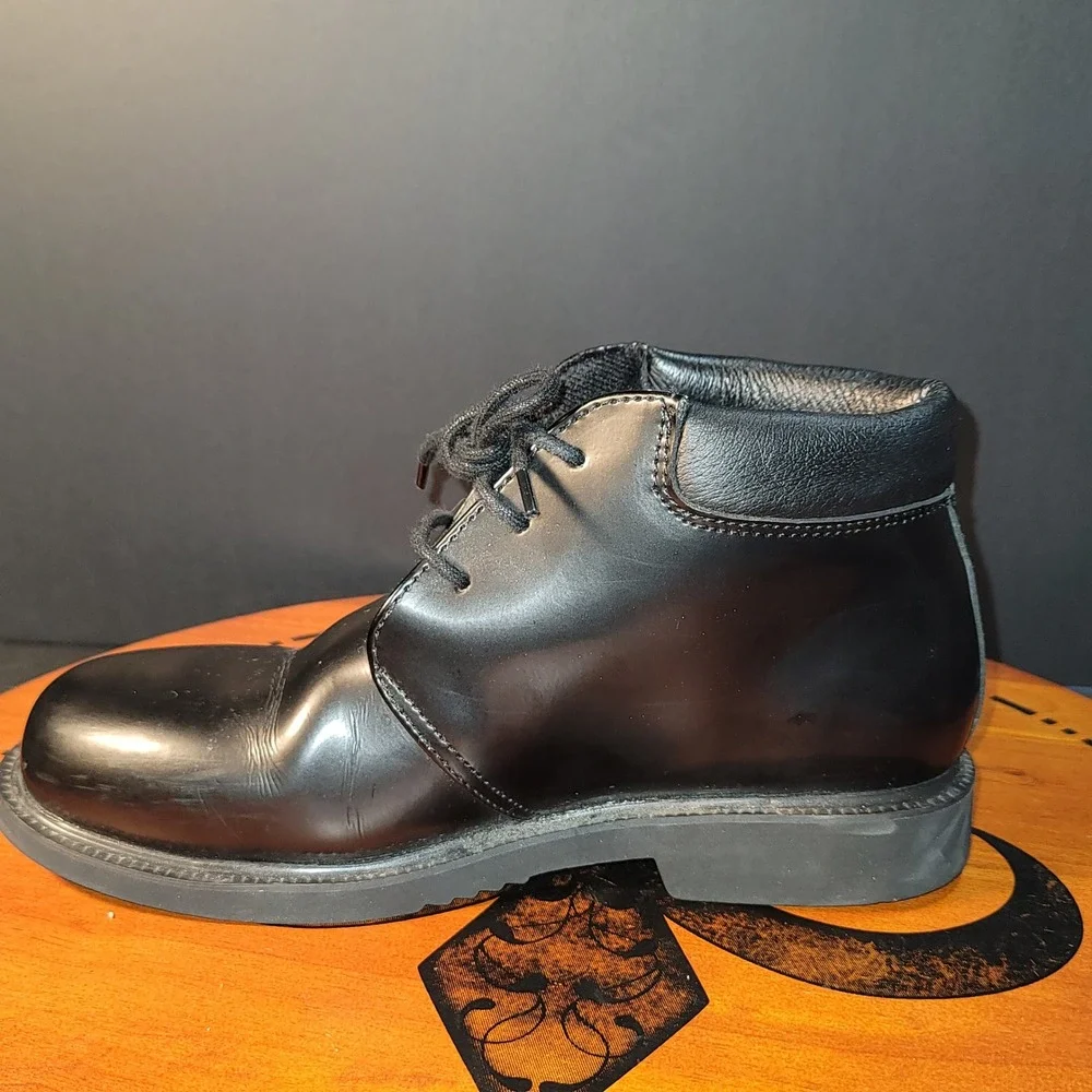 Thorogood Black Leather Chukka Boots Mens 6 Womens 8 Uniform Shoes 834-6032